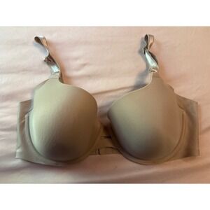 Warner's Beige No Side Effects‎ Smoothing Underwire Bra, 36D